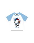 Dodgers Blue Hello Kitty Crop Top